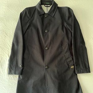 Scotch & Soda Twill Black Overcoat
